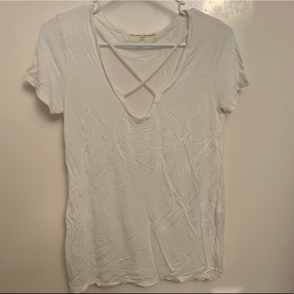Urban Outfitters Project Social Cross Neck Shirt